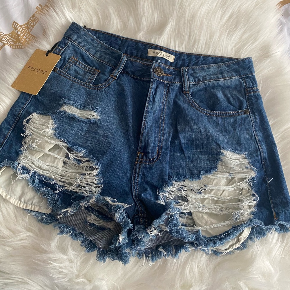 High waisted Jean shorts